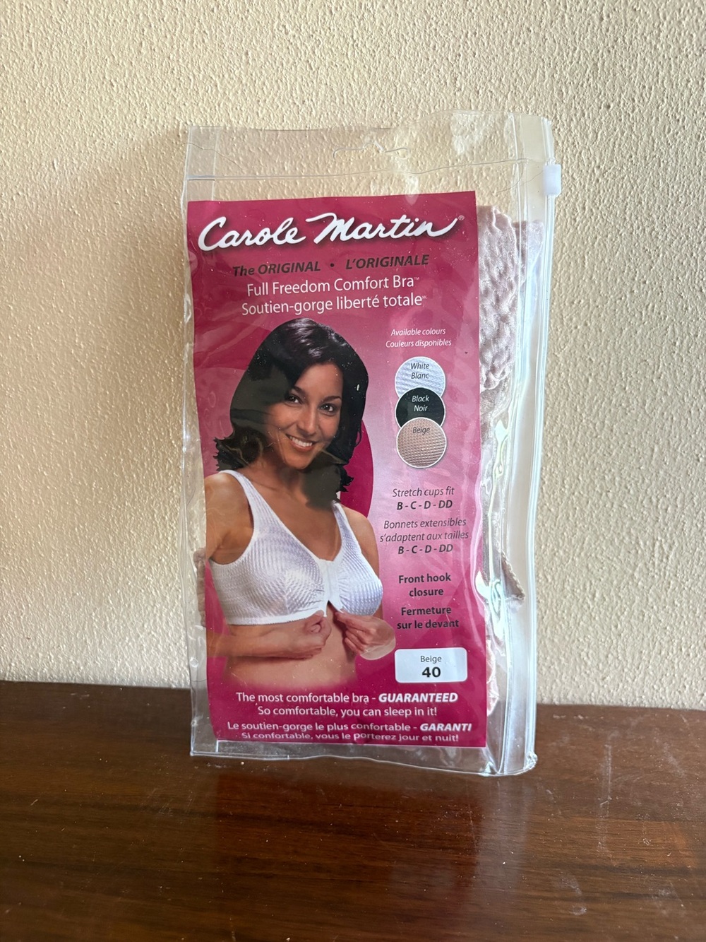 Vintage Carole Martin Full Freedom Comfort Bra - Beige